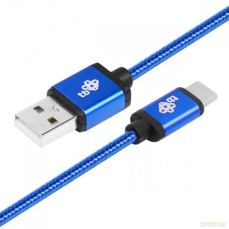 Kabel USB-USB C 1.5m niebieski sznurek [KABEL]