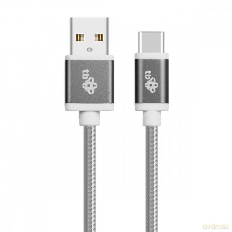 Kabel USB-USB C 1.5m szary sznurek [KABEL]