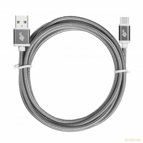 Kabel USB-USB C 1.5m szary sznurek [KABEL]