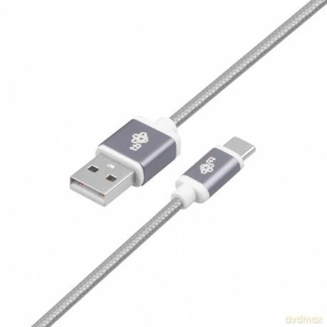 Kabel USB-USB C 1.5m szary sznurek premium [KABEL]