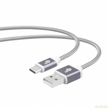 Kabel USB-USB C 1.5m szary sznurek premium [KABEL]
