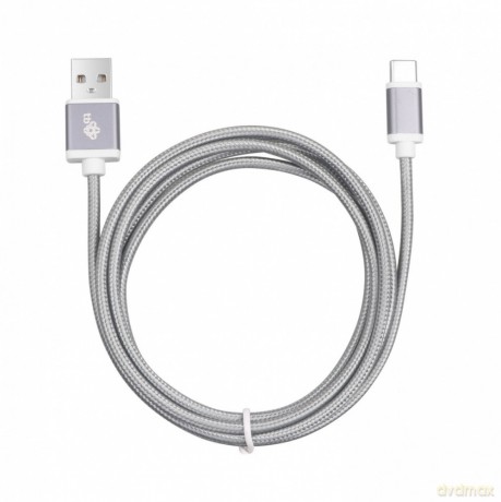 Kabel USB-USB C 1.5m szary sznurek premium [KABEL]