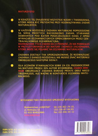 Matura z Matematyki cz.1 2010... Z.P Kiełbasa [KSIĄŻKA]