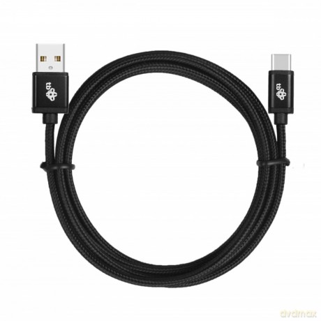Kabel USB-USB C 3 m. czarny sznurek [KABEL]
