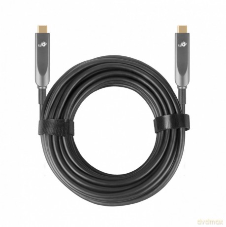 Kabel video USB C-C optyczny 4K hybryda 5m [KABEL]