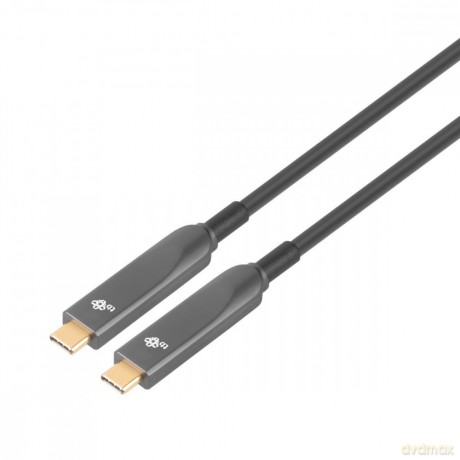 Kabel video USB C-C optyczny 4K hybryda 5m [KABEL]