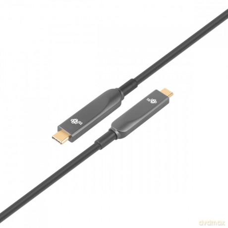 Kabel video USB C-C optyczny 4K hybryda 5m [KABEL]