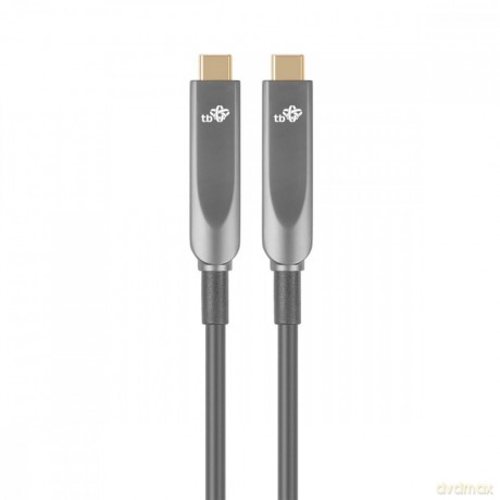 Kabel video USB C-C optyczny 4K hybryda 5m [KABEL]