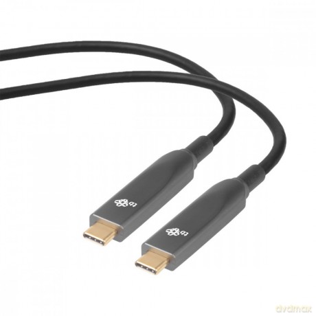 Kabel video USB C-C optyczny 4K hybryda 5m [KABEL]