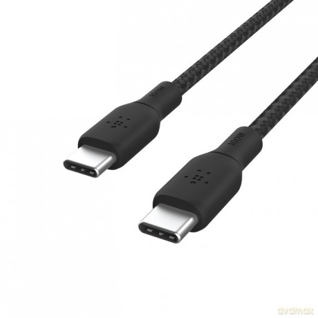 Kabel w oplocie USB-C do USB-C 100W 2m czarny [KABEL]