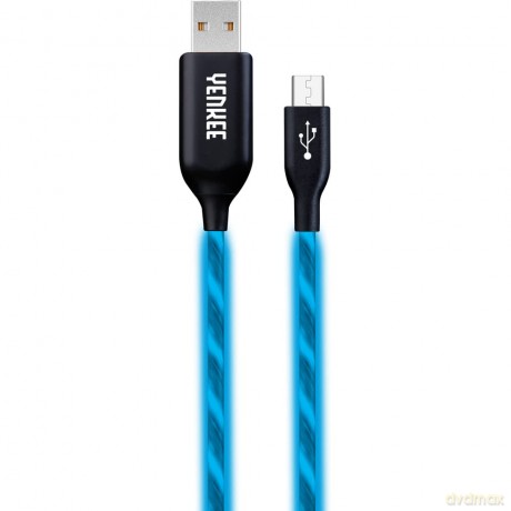Kabel YCU 231 BE LED Micro USB LED 2.0 [KABEL]