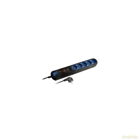 Listwa przeciwprzepięciowa LFT-2001A, 3L EMI/RFI, 2.5m, czarna