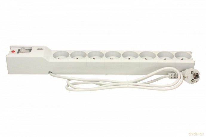 Listwa przeciwprzepięciowa LX 810, 1L, 1,5m, szara