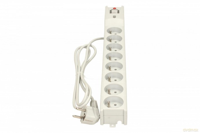 Listwa przeciwprzepięciowa LX 810, 1L, 1,5m, szara