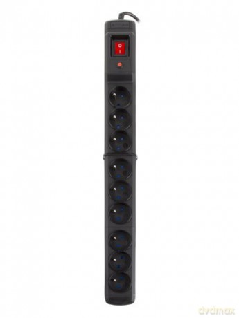 Listwa przeciwprzepięciowa Multi M9 1.5m czarna (9 gniazd)