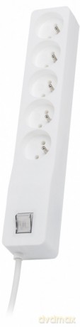 Listwa przeciwprzepięciowa ZX 510, 1L, 3,0m, biała