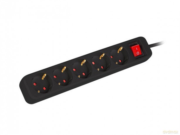 Listwa przedłużacz 1,5m 5x230 V PS1-05F-0150-BK