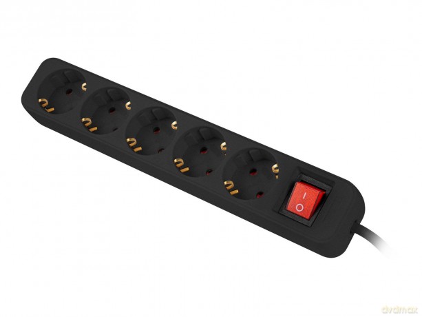 Listwa przedłużacz 1,5m 5x230 V PS1-05F-0150-BK
