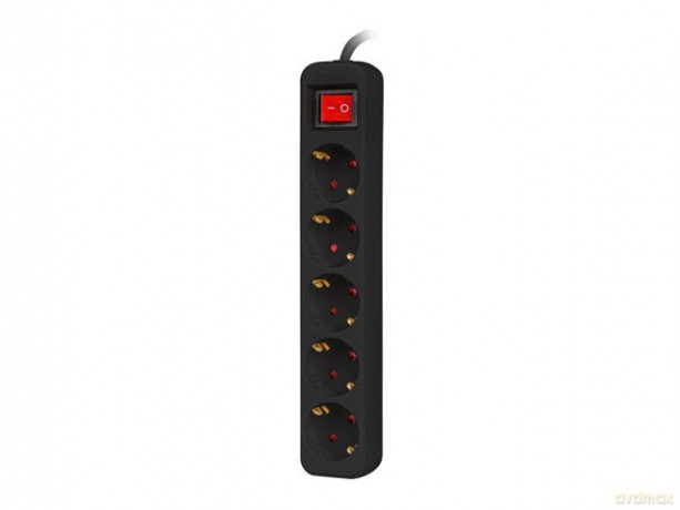 Listwa przedłużacz 3m 5x230 c PS1-05F-0300-BK