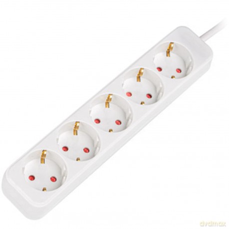 Listwa przedłużacz 3m 5X230v b PS0-05F-0300-W