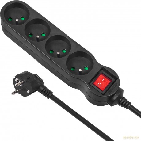 Listwa zasilająca 4g 5m MCE182 2300W czarna
