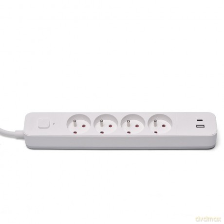 Listwa zasilająca przeciwprzepięciowa 4 gniazda USB-A i USB-C, 1.5m, LZ-11