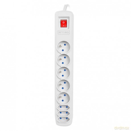 Listwa zasilająca R8 3m 5x230V PL 3xSchuko Szara