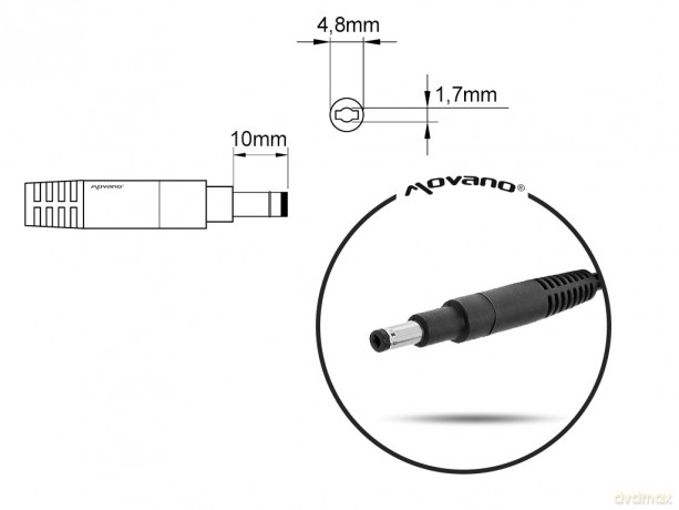 ładowarka/zasilacz 19.5v 3.33a (4.8x1.7) - hp 65W