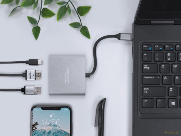Multi Port Fowler mini USB-C PD, USB 3.0, HDMI 4K [KABEL]