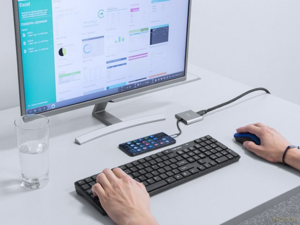 Multi Port Fowler mini USB-C PD, USB 3.0, HDMI 4K [KABEL]