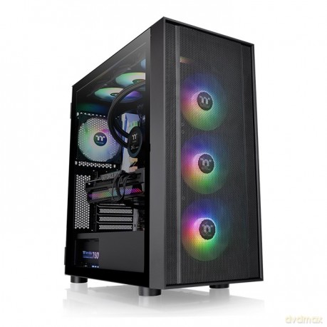Obudowa - H570 Tempered Glass 3x12cm ARGB Czarna
