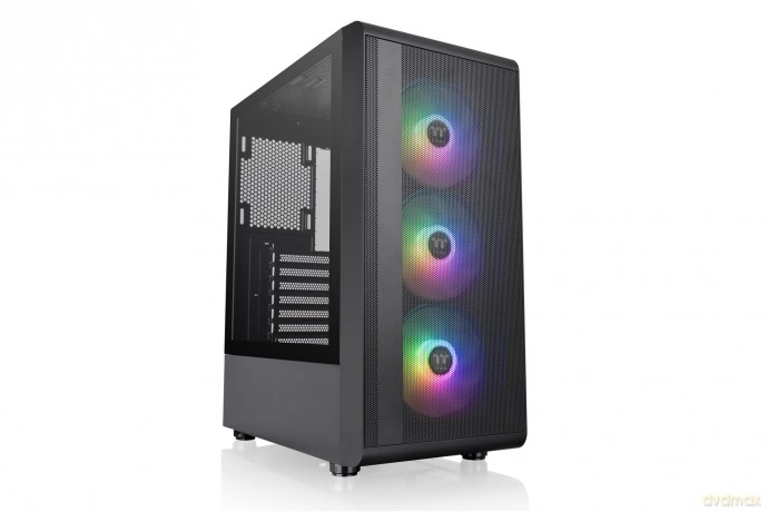 Obudowa - S200 Tempered Glass ARGBx3 Czarna