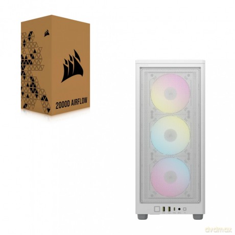 Obudowa 2000D AIRFLOW RGB Mini-ITX Biała