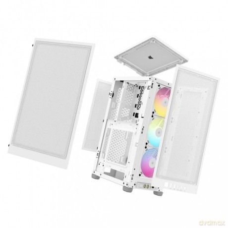 Obudowa 2000D AIRFLOW RGB Mini-ITX Biała