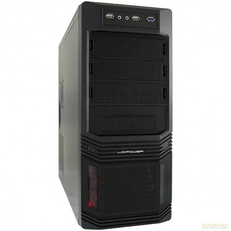 OBUDOWA CASE-PRO-925B MIDITOWER/2xUSB 2.0/1xUSB 3.0/CZARNA/HD-AUDIO/ 600W LC600H-12