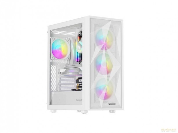 Obudowa Genesis Diaxid 605 ARGB MIDI TOWER USB-C Biała