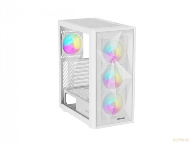 Obudowa Genesis Diaxid 605 ARGB MIDI TOWER USB-C Biała