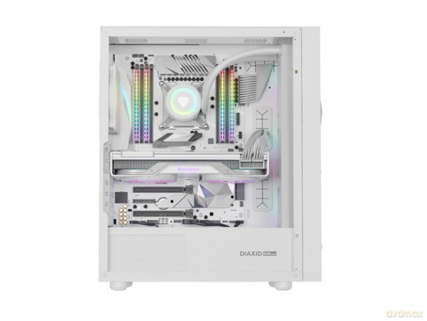 Obudowa Genesis Diaxid 605 ARGB MIDI TOWER USB-C Biała