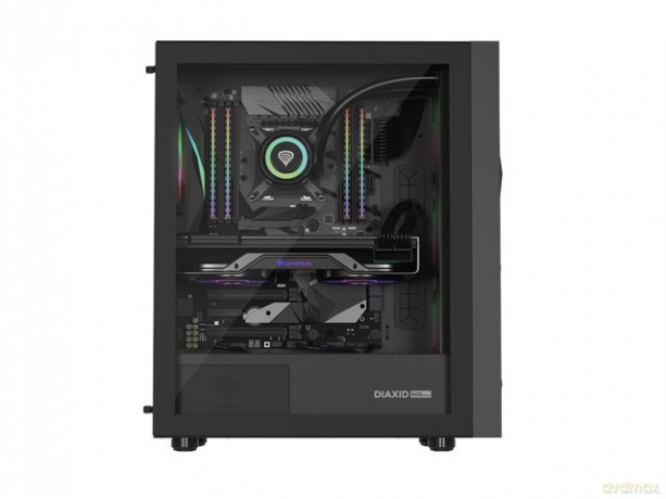 Obudowa Genesis Diaxid 605 ARGB MIDI TOWER USB-C Czarna
