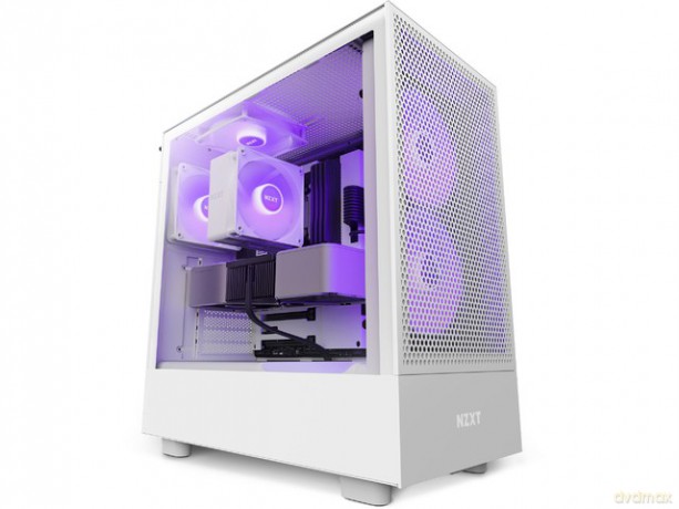 Obudowa H5 Flow RGB z oknem Biała
