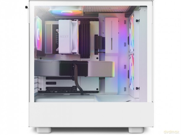 Obudowa H5 Flow RGB z oknem Biała