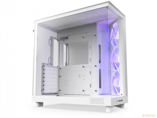 Obudowa H6 Flow RGB z oknem Biała