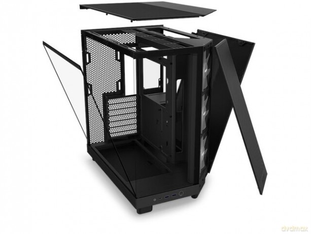 Obudowa H6 Flow RGB z oknem Czarna
