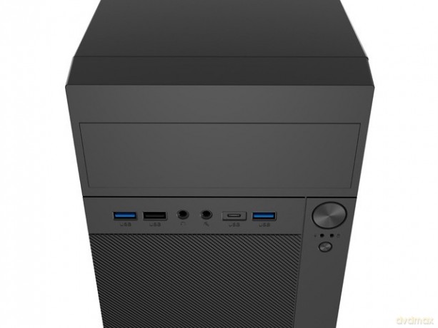 Obudowa Helix USB-C MATX Mini Tower Czarna