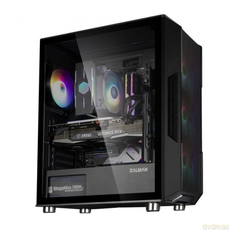 Obudowa I3 Neo ATX Mid Tower RGB 4xwentylator, czarna