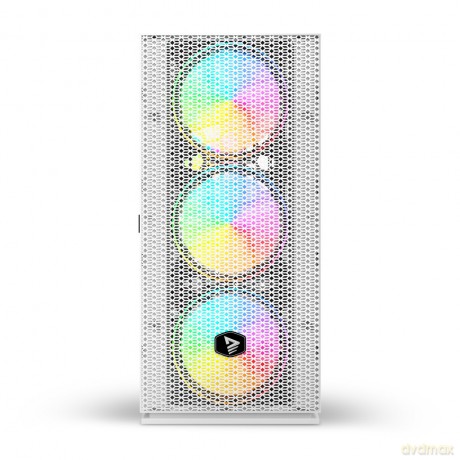 Obudowa komputerowa ARGB Mesh/Glass, Raptor X1 Biała