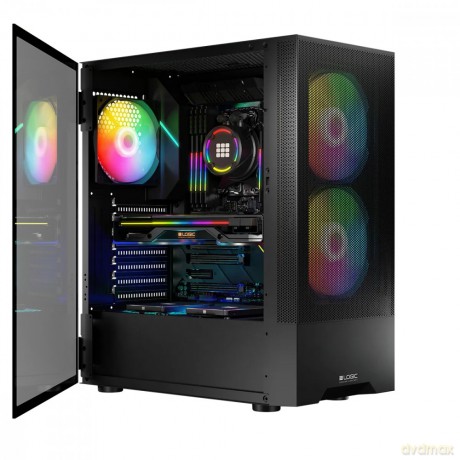 Obudowa komputerowa Arya ARGB USB 3.0 Midi Tower Czarny