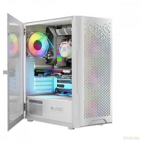 Obudowa Komputerowa Logic Aramis ARGB Midi USB 3.0 Biała