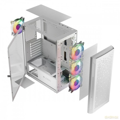 Obudowa Komputerowa Logic Aramis ARGB Midi USB 3.0 Biała