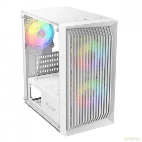 Obudowa Komputerowa Logic Atos ARGB Mini USB 3.0 Biała